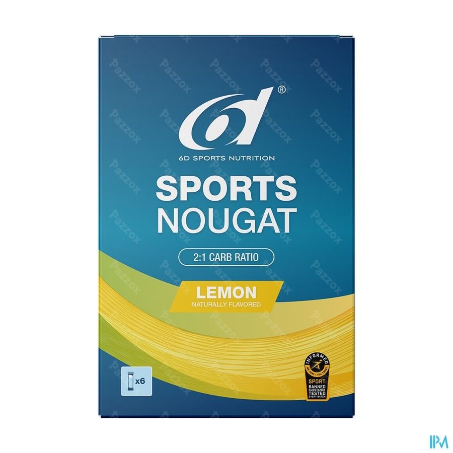 6d Sports Nougat Lemon 6x35g