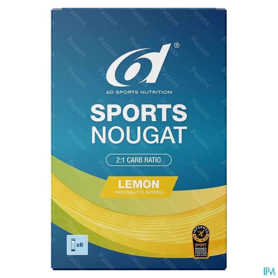 6d Sports Nougat Lemon 6x35g