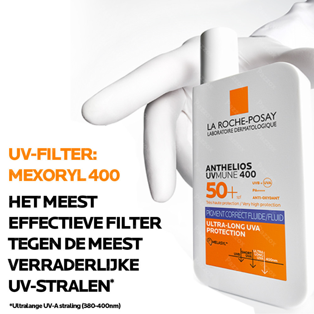 La Roche-Posay Anthelios UVMUNE 400 Anti-Pigmentvlekken Onzichtbare Zonnebrand Fluïde SPF50+ - 50ml