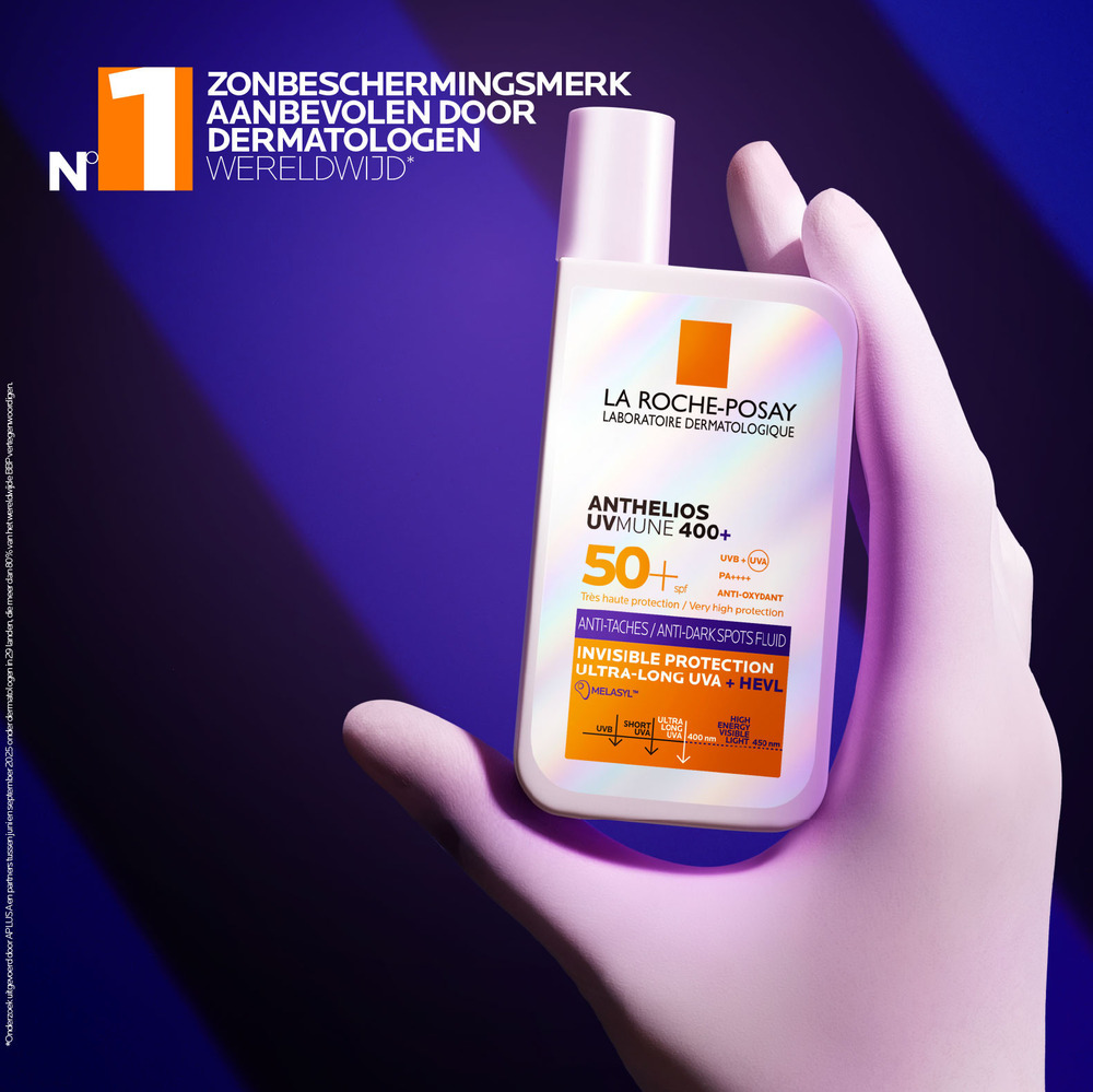 La Roche-Posay Anthelios UVMUNE 400 Anti-Pigmentvlekken Onzichtbare Zonnebrand Fluïde SPF50+ 50ml