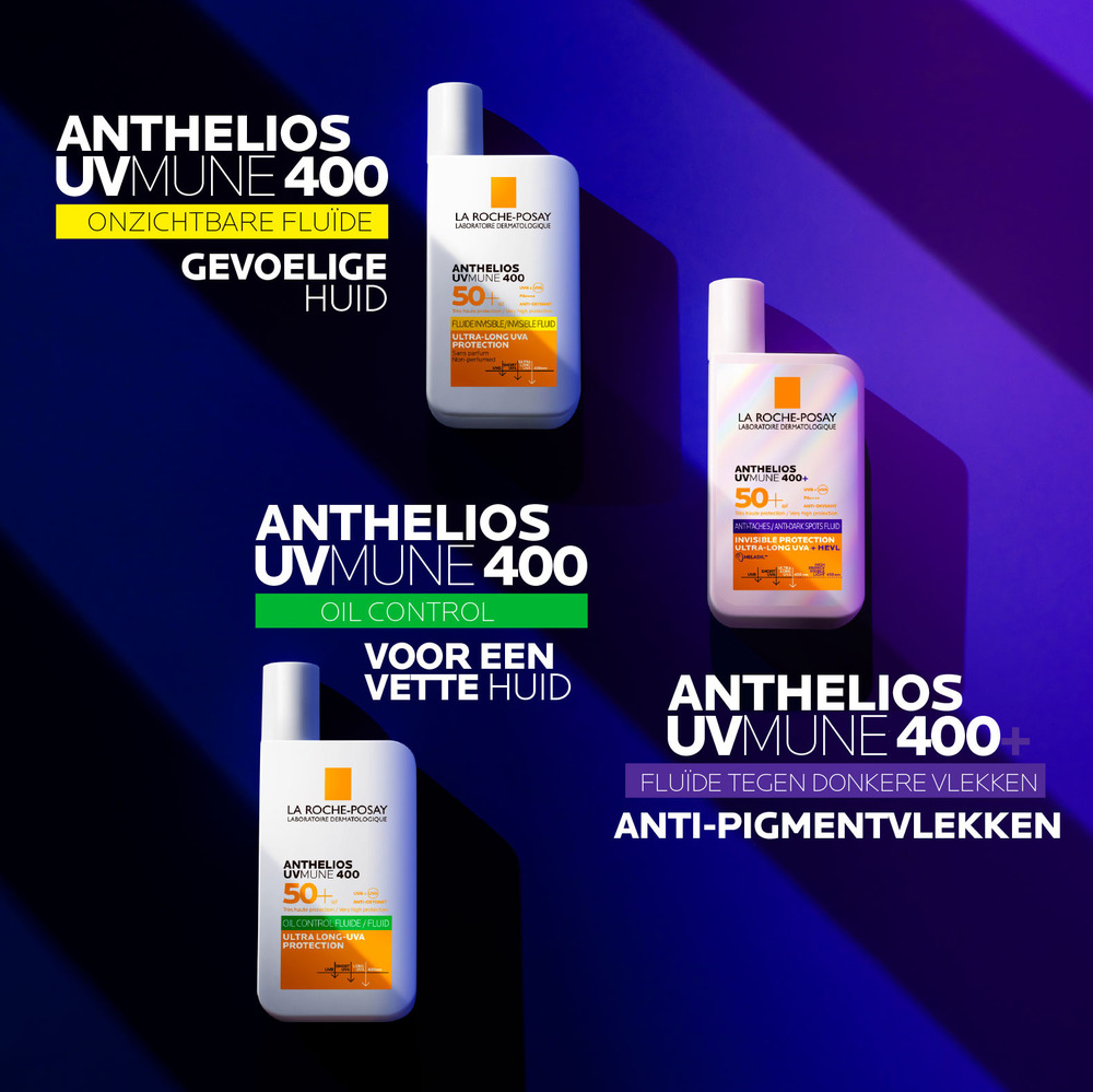 La Roche-Posay Anthelios UVMUNE 400 Anti-Pigmentvlekken Onzichtbare Zonnebrand Fluïde SPF50+ 50ml