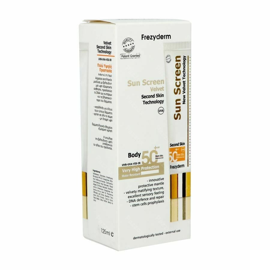 Frezyderm Sunscreen Velvet Body Spf50+125ml