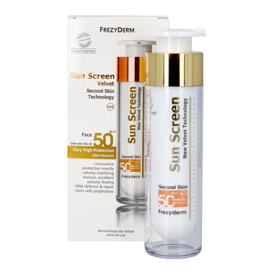 Frezyderm Velvet Gezicht Zonnecrème SPF50+ 50ml