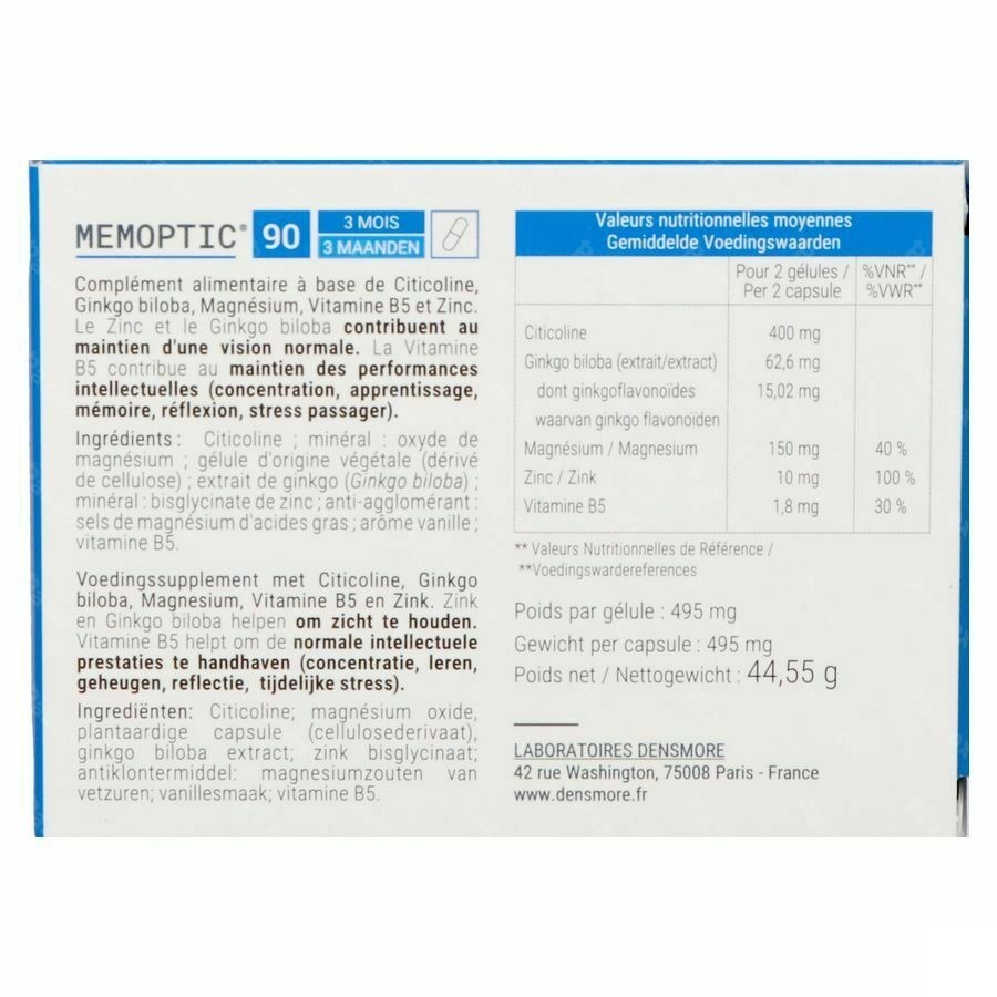 Memoptic 90 Capsules