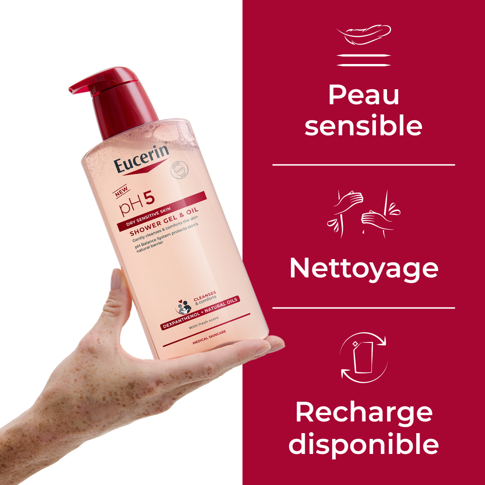 Eucerin pH5 Gel-Huile de Douche Peau Sèche et Sensible 400ml