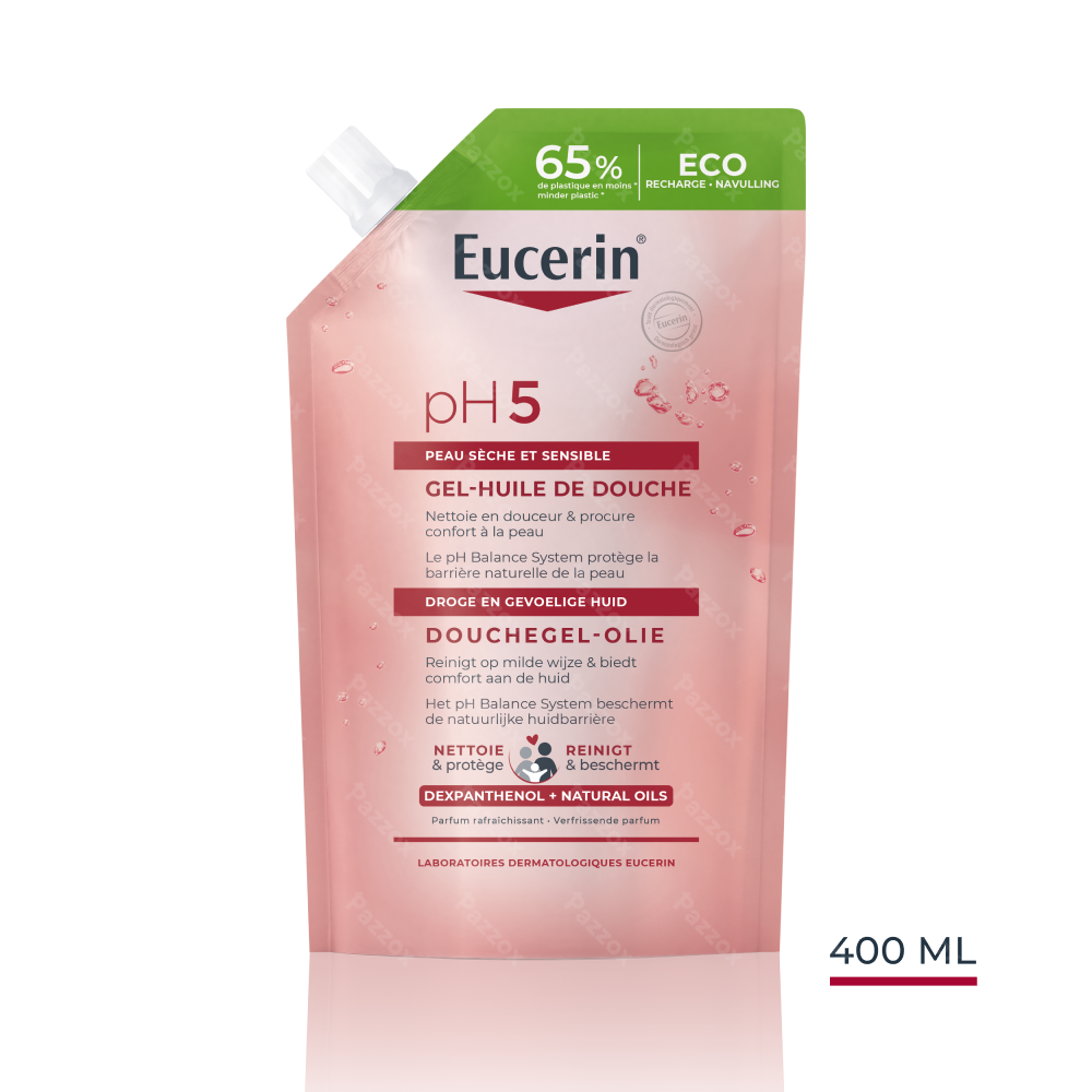 Eucerin pH5 Douchegel-Olie Droge en Gevoelige Huid Navulling 400ml