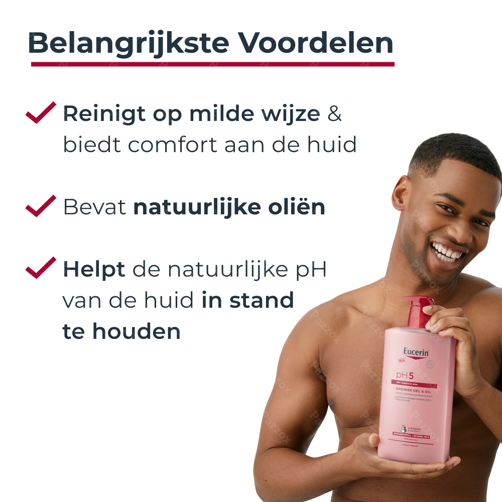Eucerin pH5 Douchegel-Olie Droge en Gevoelige Huid 1000ml