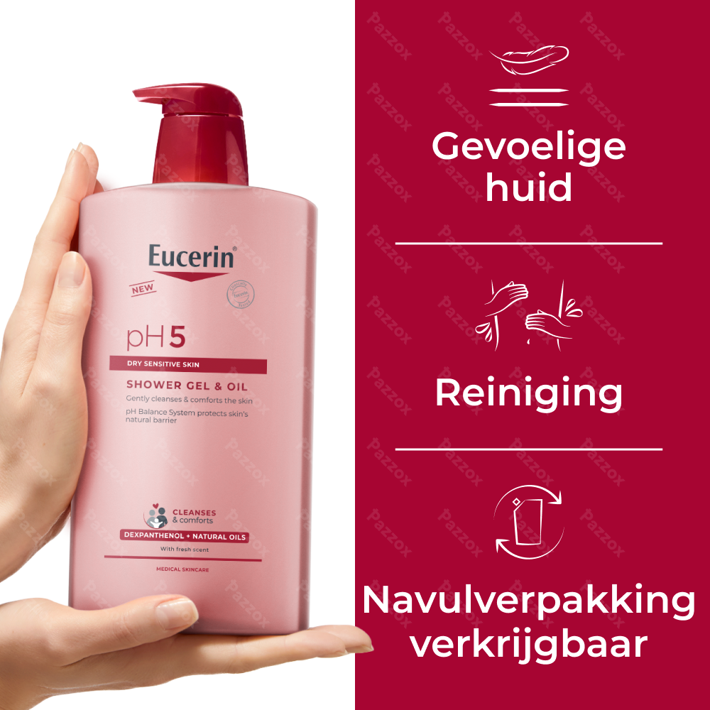 Eucerin pH5 Douchegel-Olie Droge en Gevoelige Huid 1000ml