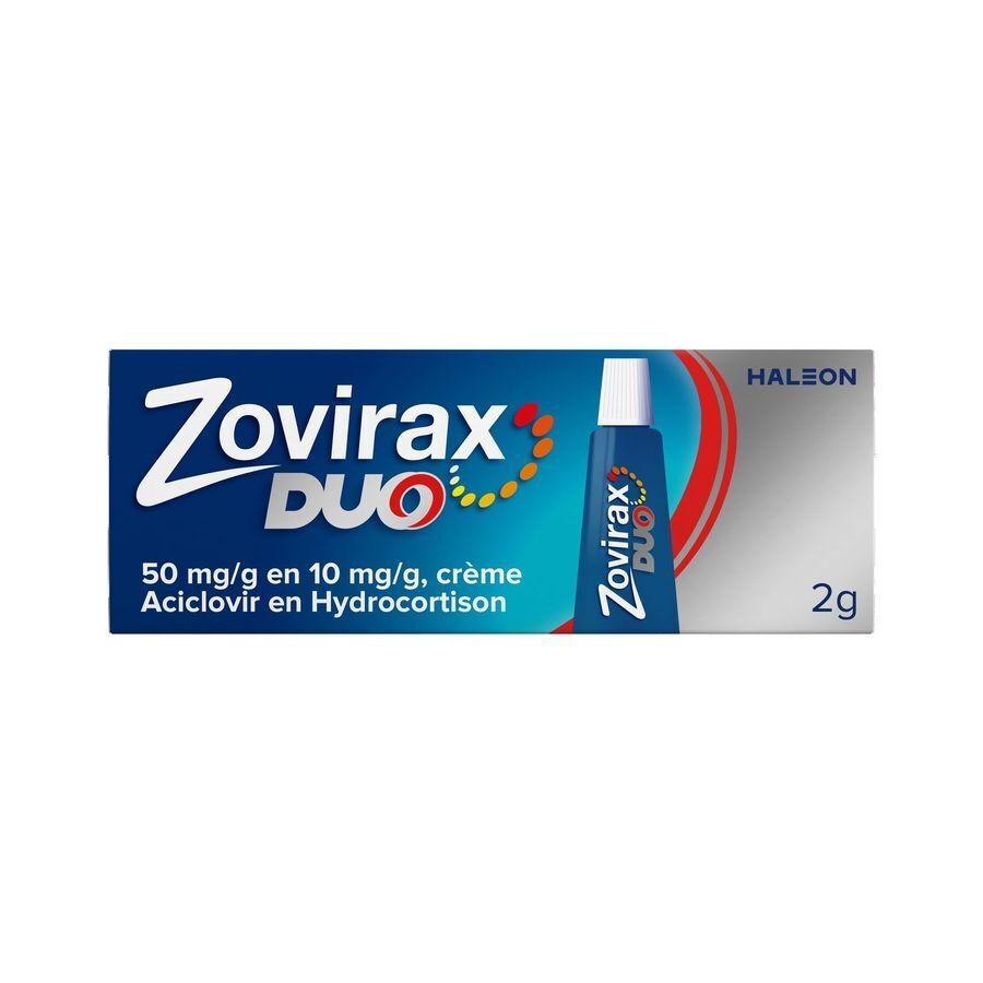 Zovirax Duo 50 mg/g en 10 mg/g crème