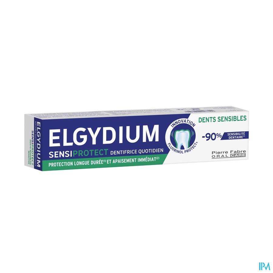 Oral Care Elgydium Sensiprotect Dentifrice Quotidien Dents Sensibles, Réduction d'hypersensibilité Dentaire 75ml