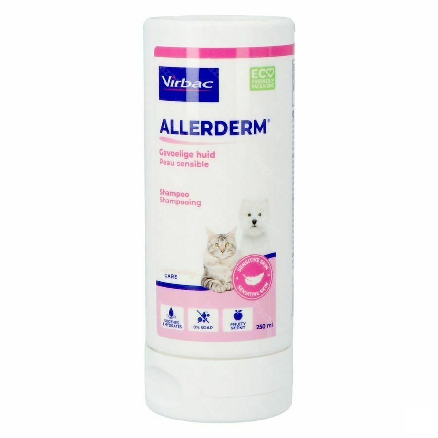 Allerderm Sensitive Skin Sh Chien+chat 250ml