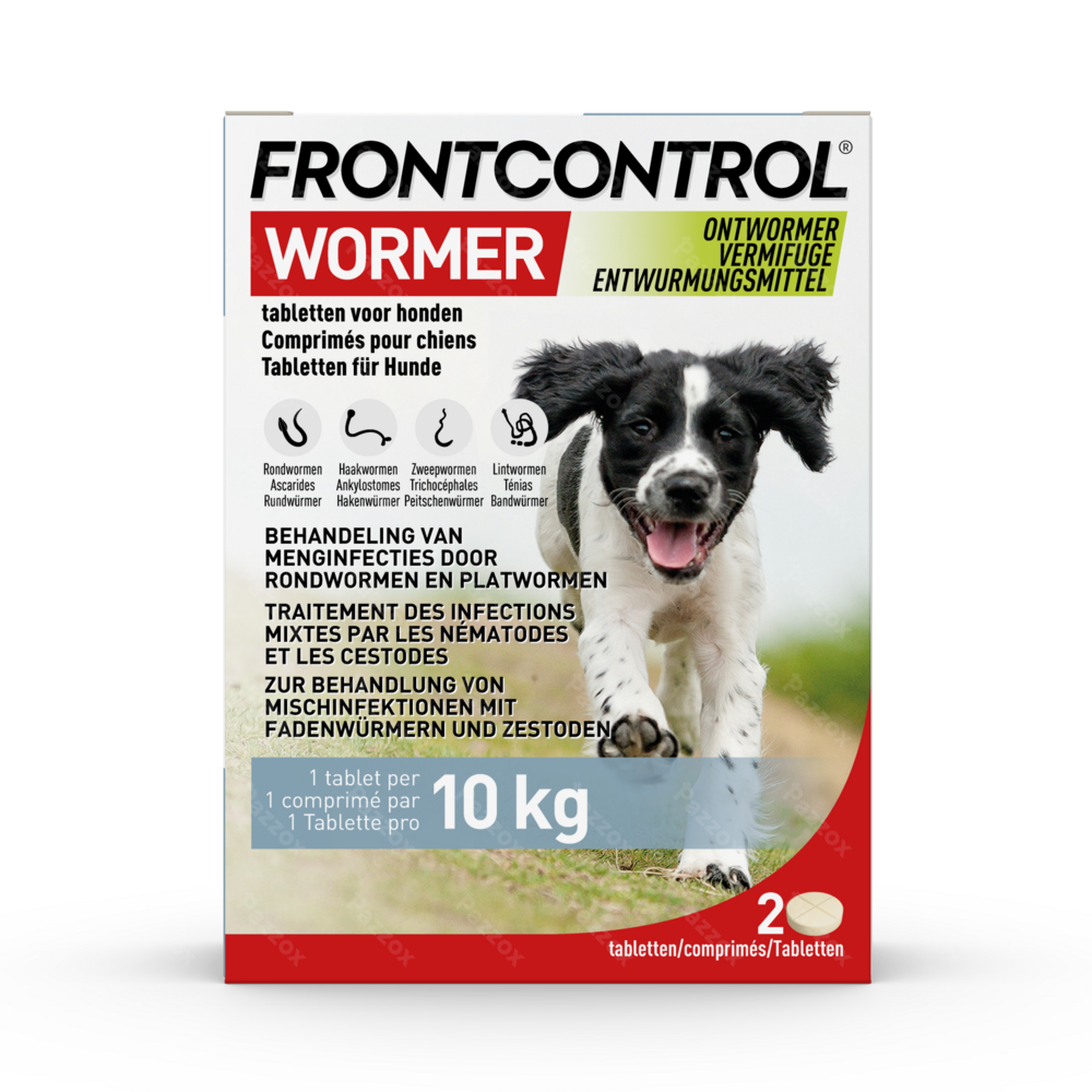 Frontcontrol Wormer Honden 2 Tabletten
