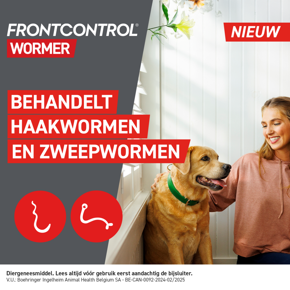 Frontcontrol Wormer Honden 2 Tabletten