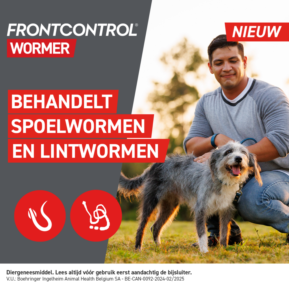 Frontcontrol Wormer Honden 2 Tabletten