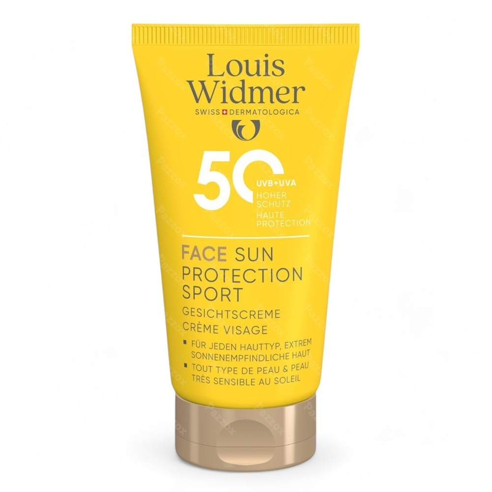 Louis Widmer Suncare Face Sun protection Sport Zonder Parfum 50ml