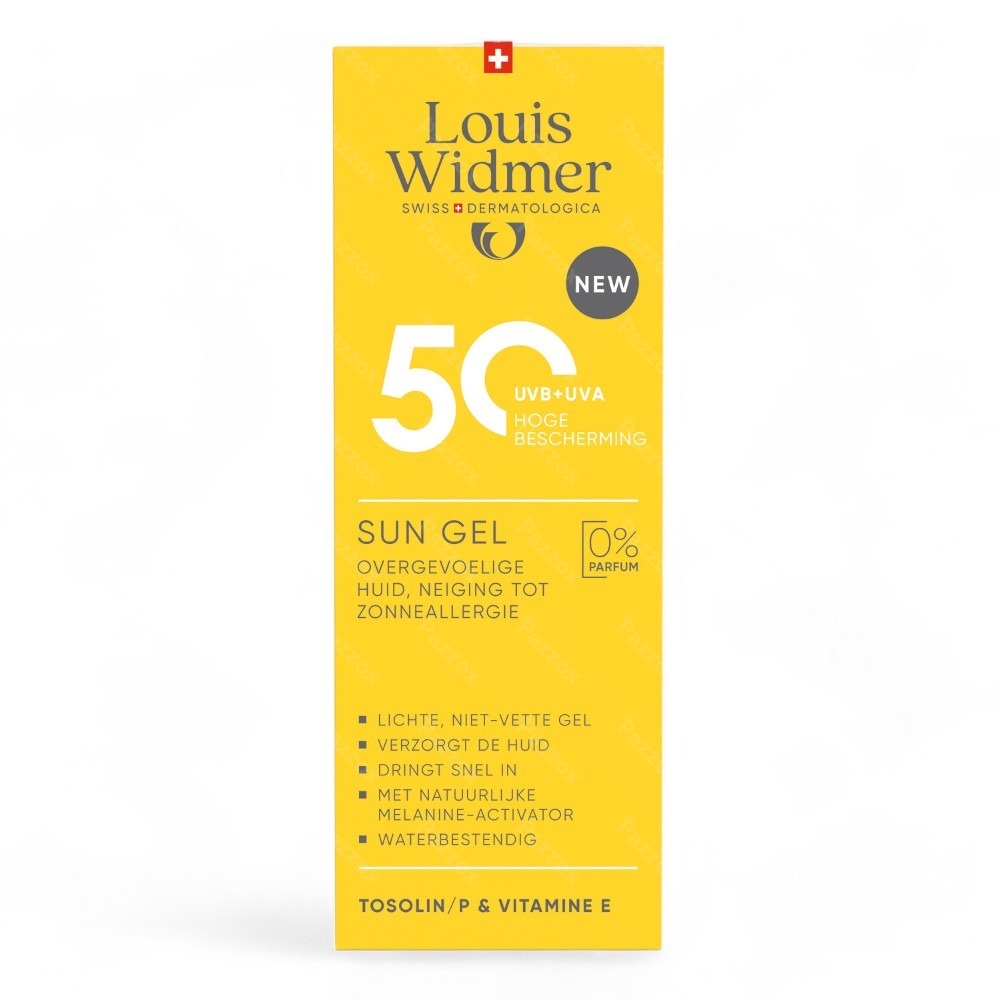 Louis Widmer Suncare Sun Gel 50 Zonder Parfum 100ml