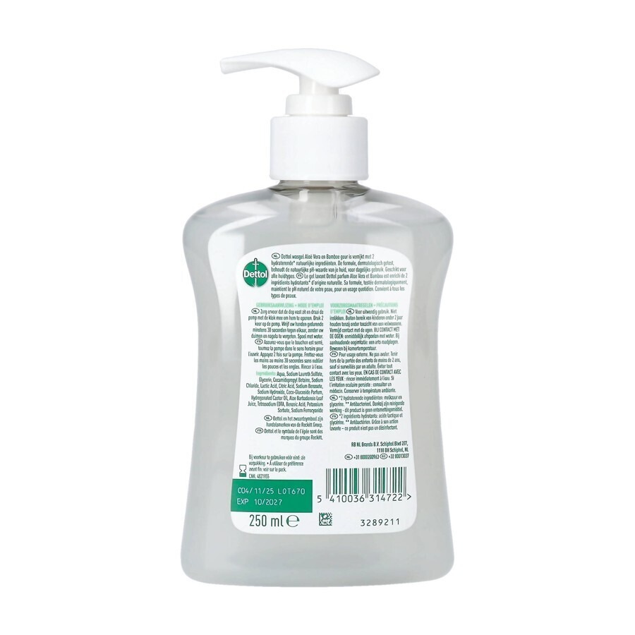 Dettol Wasgel Aloe Vera & Bamboe 250ml
