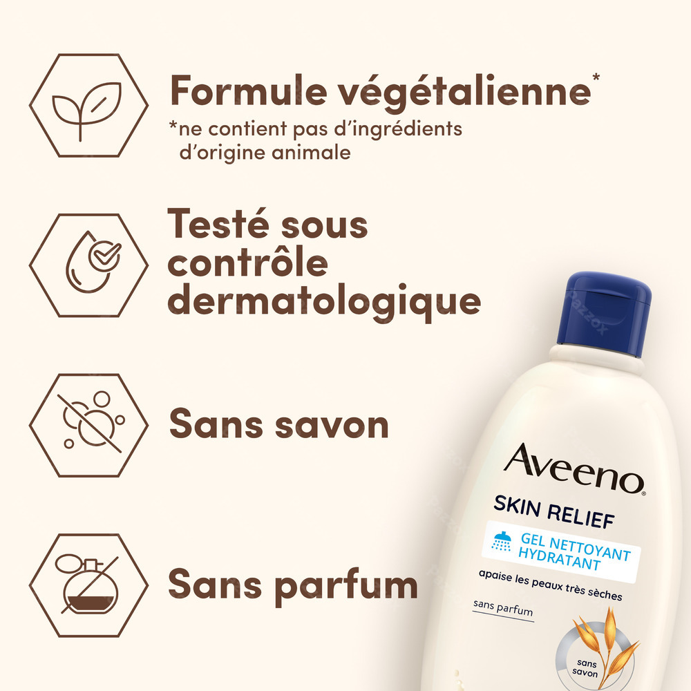 Aveeno Skin Relief Gel Nettoyant Hydratant 500ml
