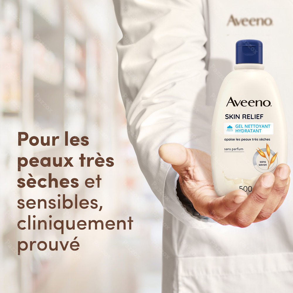 Aveeno Skin Relief Gel Nettoyant Hydratant 500ml