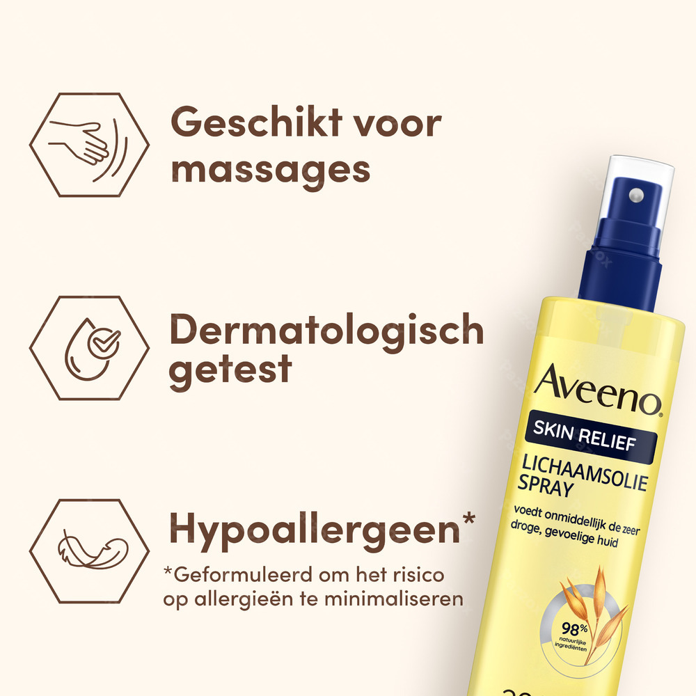 Aveeno Skin Relief Lichaamsolie Spray 200ml