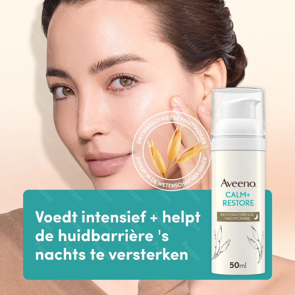 Aveeno Calm+Restore Rehydraterende Nachtcrème 50ml