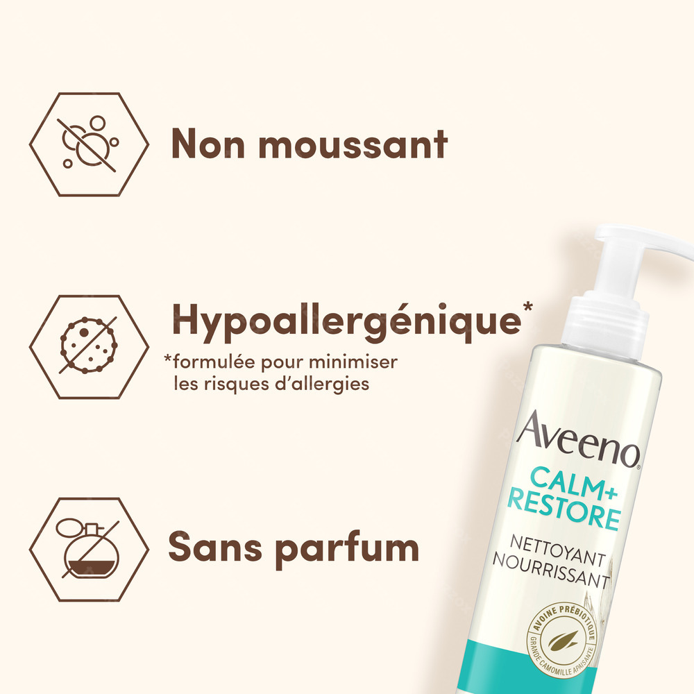 Aveeno Calm+Restore Nettoyant Nourrissant 200ml