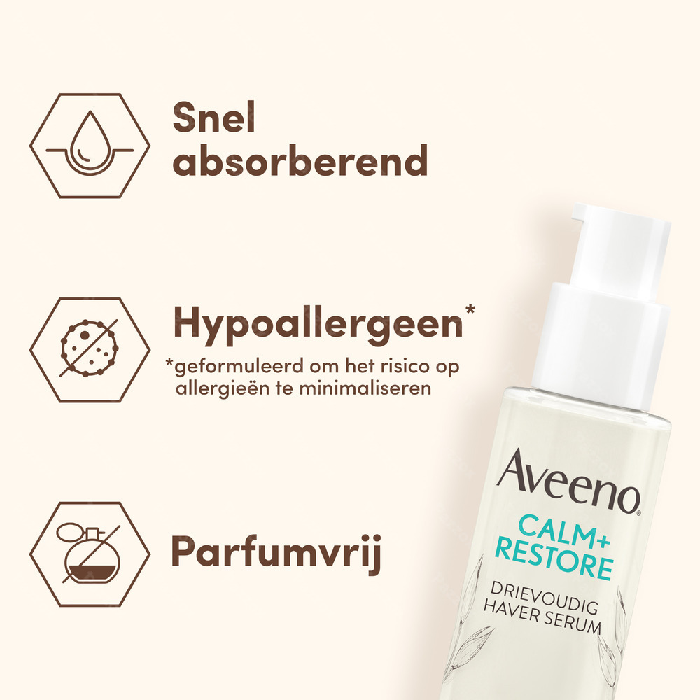Aveeno Calm+Restore Drievoudig Haver Serum 30ml
