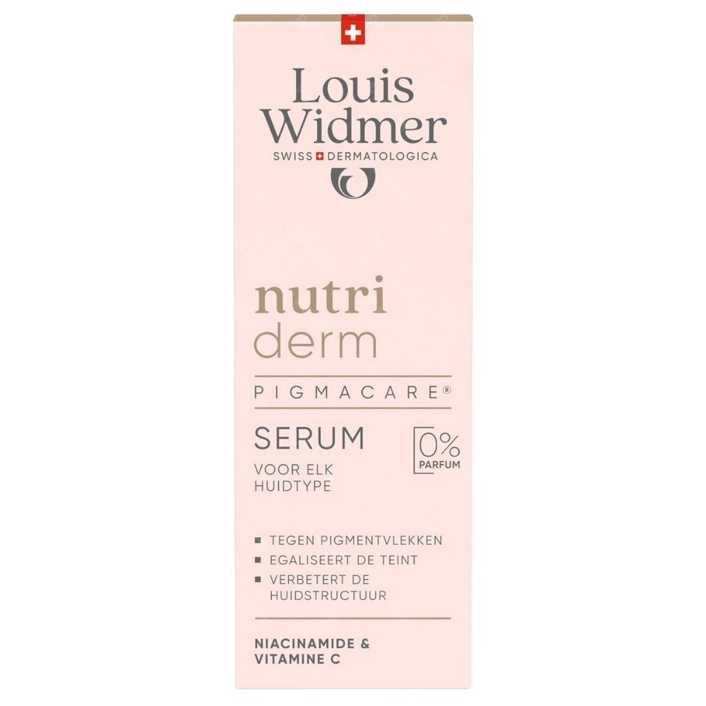 Louis Widmer Nutriderm Pigmacare Serum Zonder Parfum 30ml