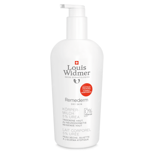 Louis Widmer Remederm Dry Skin Lait Corporel 5% Urea Sans Parfum 400ml