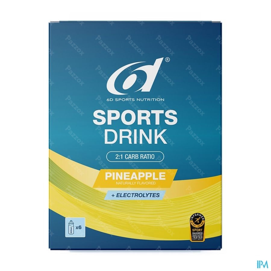 6d Sports Drink Pineapple 6x33g