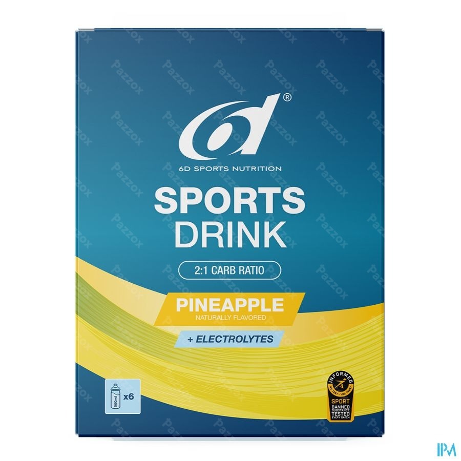 6d Sports Drink Pineapple 6x33g