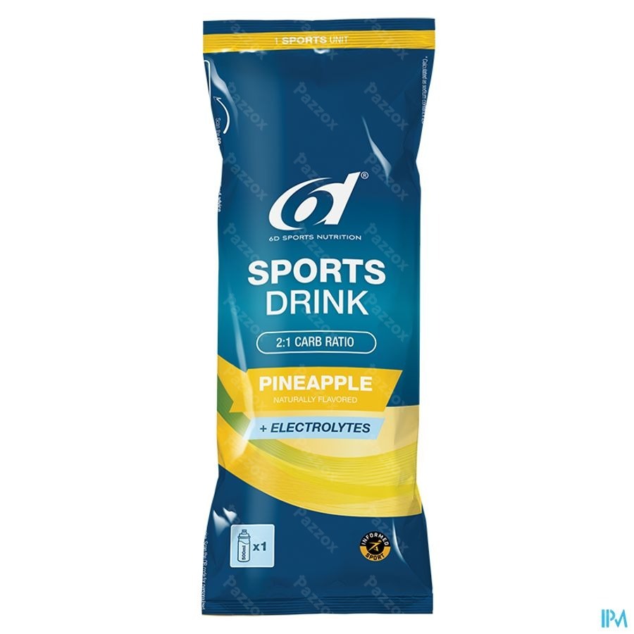 6d Sports Drink Pineapple 6x33g