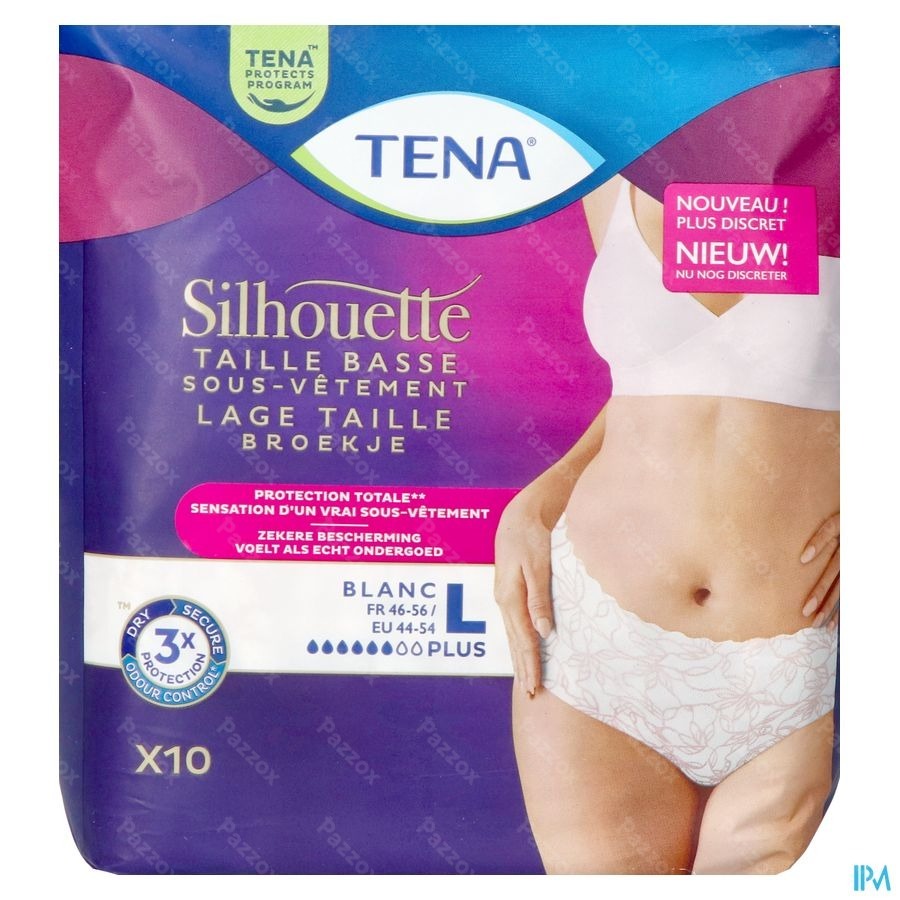 Tena Silhouette Plus Blanc Taille Basse L10 780123