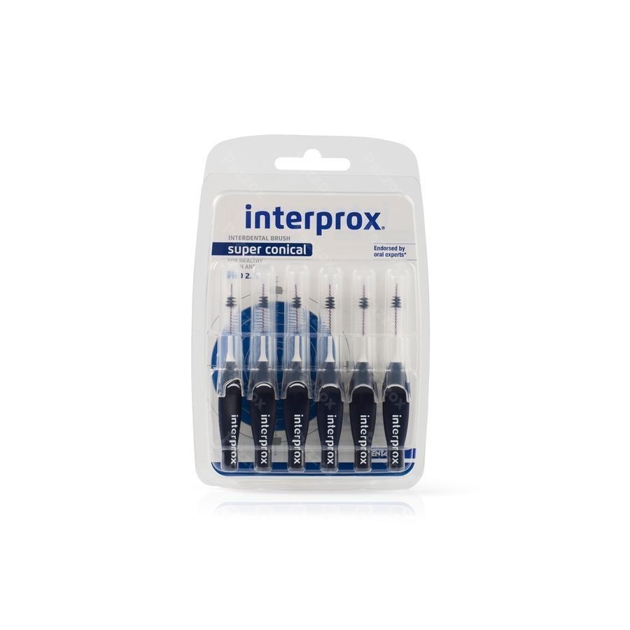 Interprox Super Conical Bleu Fonce 6 Pieces