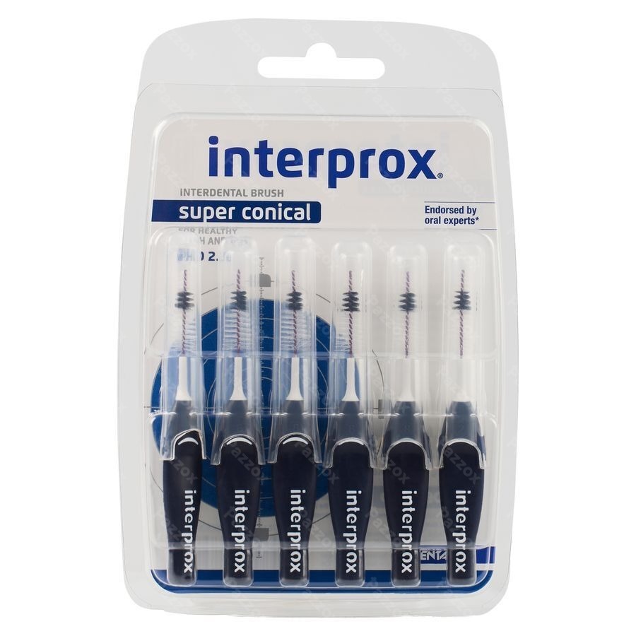 Interprox Super Conical Bleu Fonce 6 Pieces