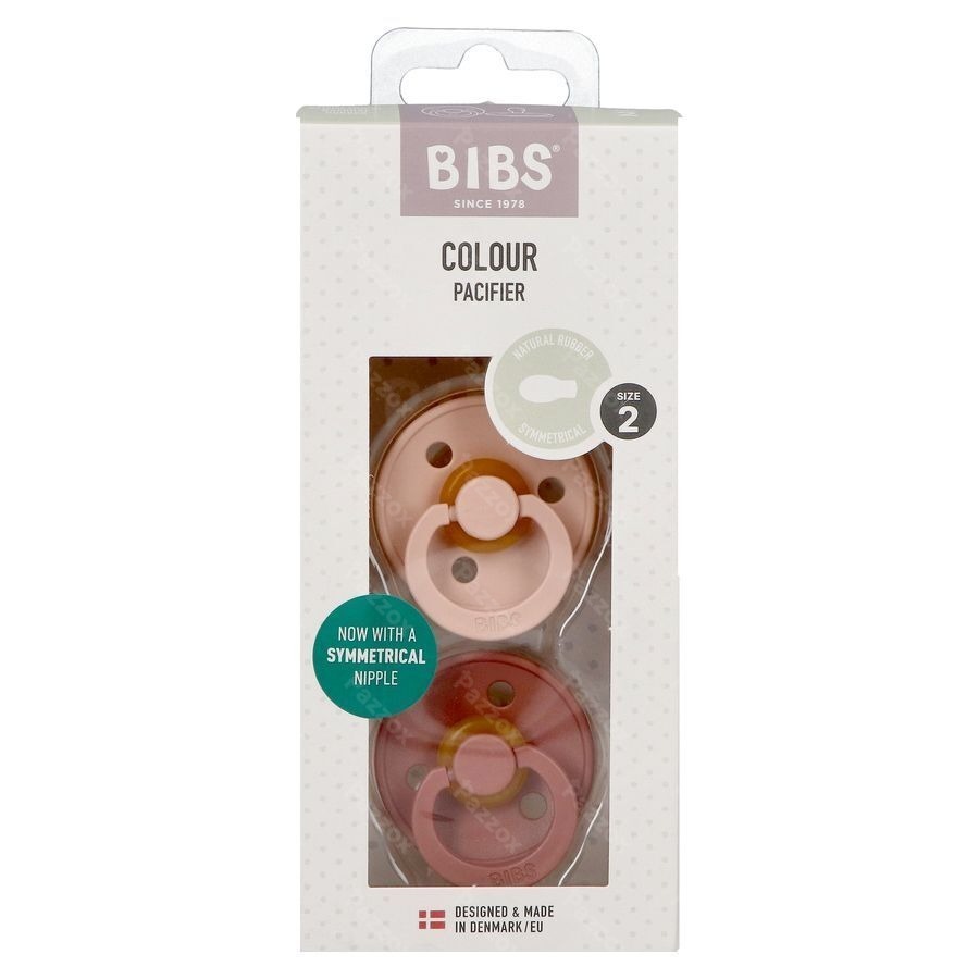Bibs 2 Fopspeen Symmetric Duo Blush/woodchuck 2