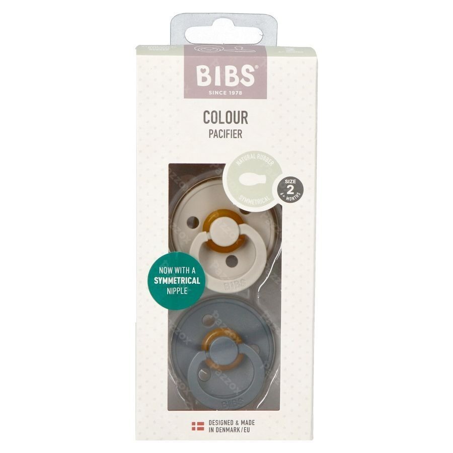 Bibs 2 Sucette Symmetric Duo Sand/iron 2