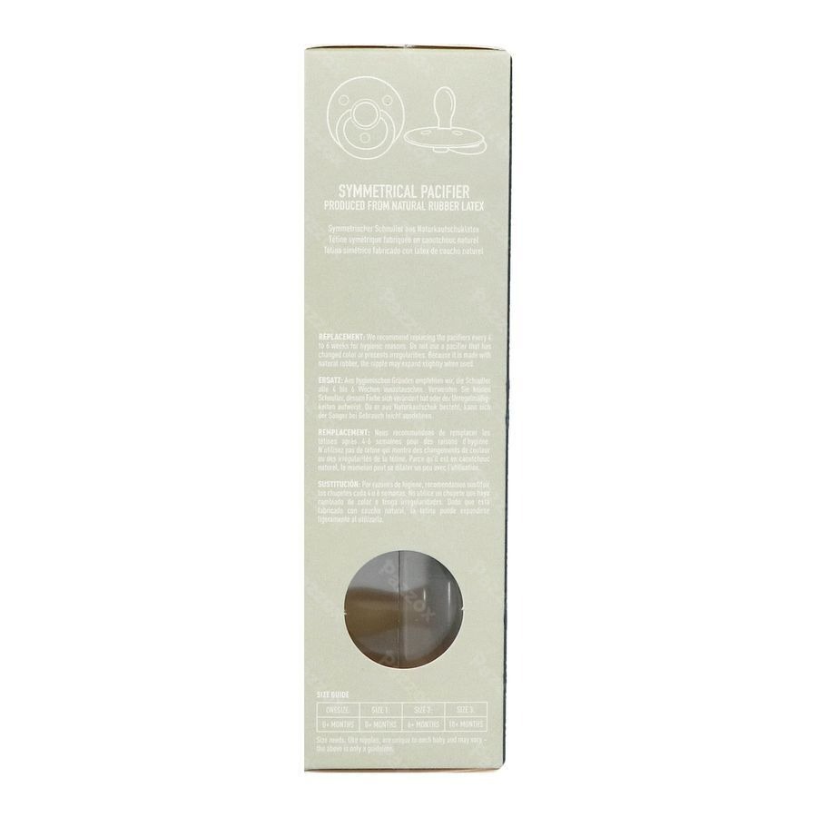 Bibs 1 Sucette Symmetric Glow Duo Sage/cloud 2