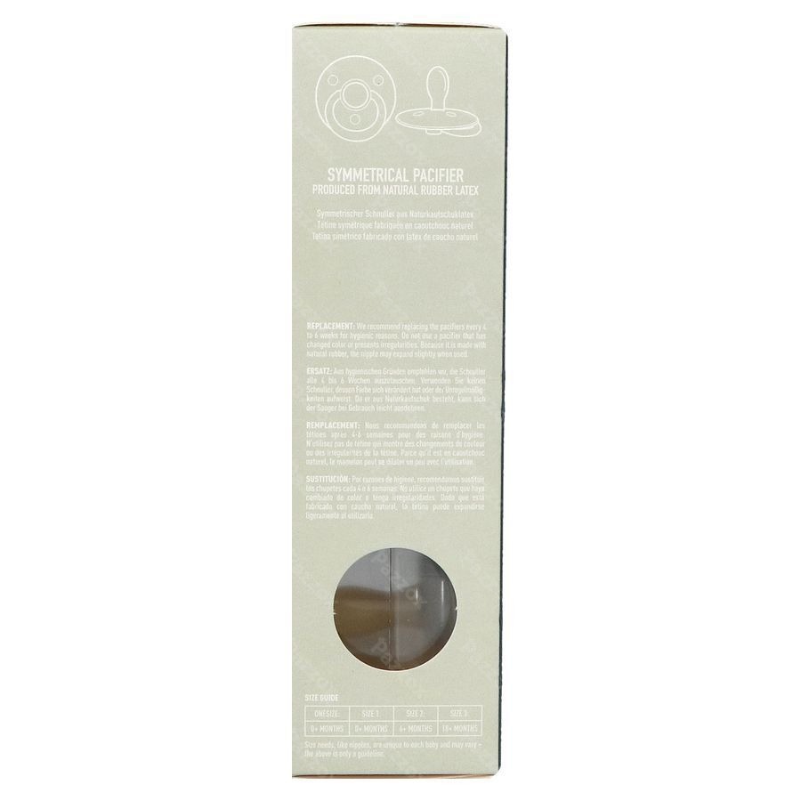 Bibs 1 Sucette Symmetric Glow Duo Sage/cloud 2