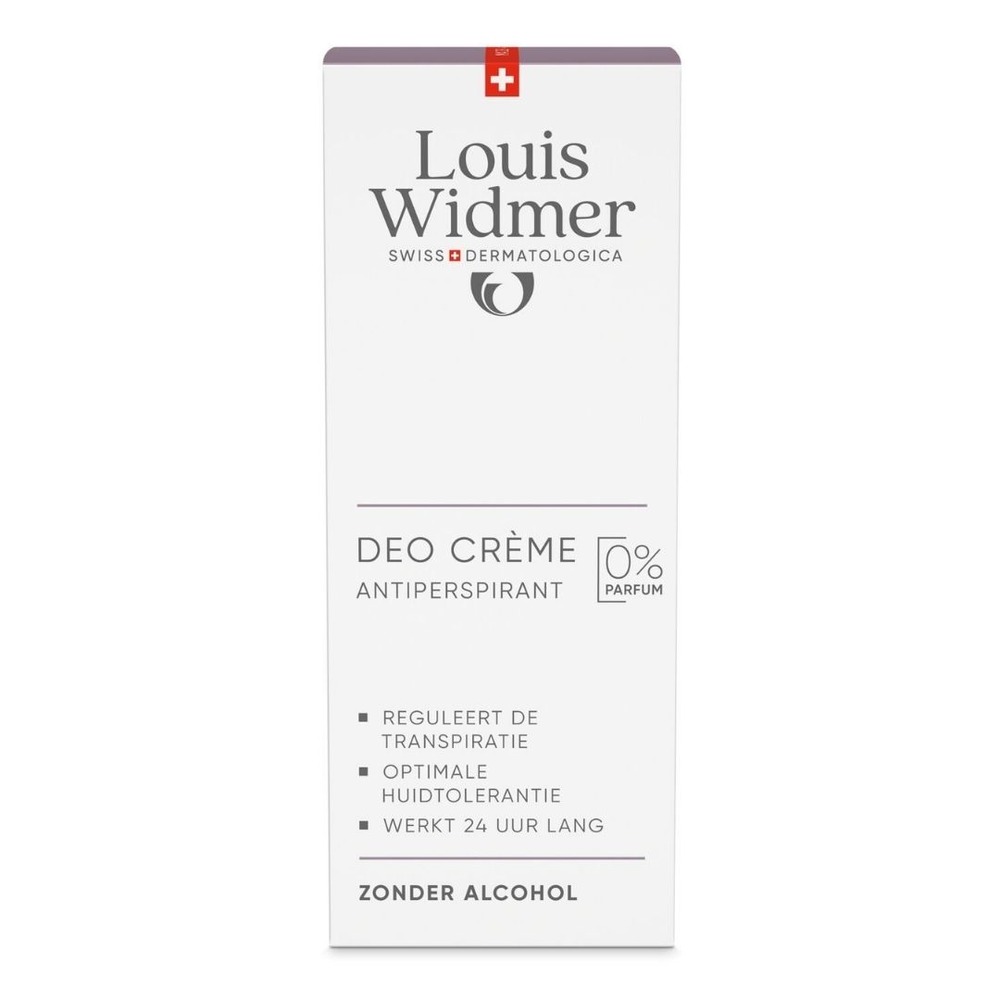 Louis Widmer Deo Crème Antiperspirant Zonder Parfum 40ml