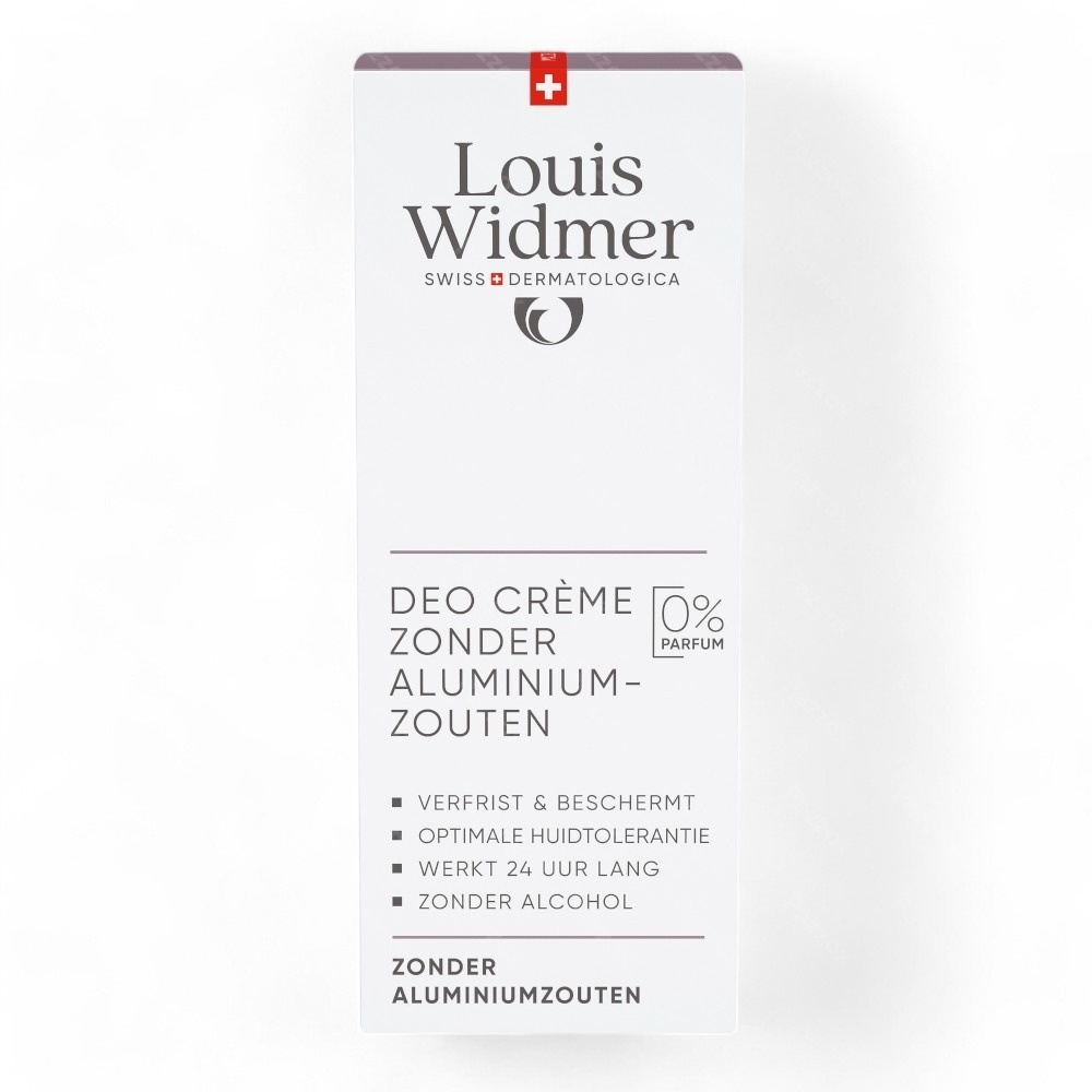 Louis Widmer Deo Crème Zonder Aluminiumzouten Zonder Parfum 40ml