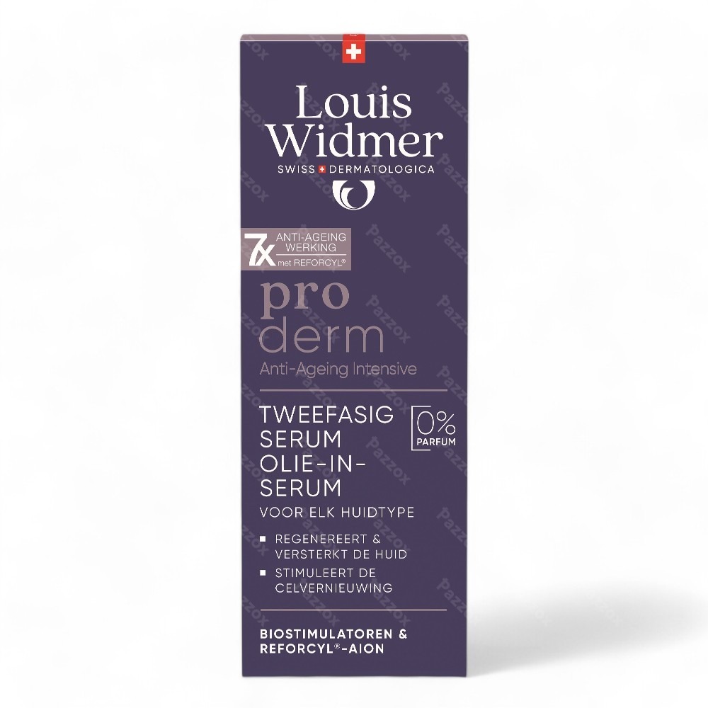 Louis Widmer Proderm Tweefasig Serum Olie-In-Serum Zonder Parfum 35ml