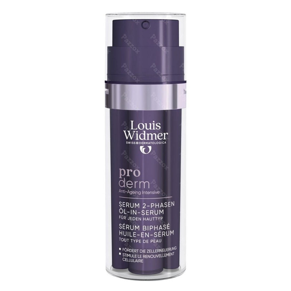 Louis Widmer Proderm Tweefasig Serum Olie-In-Serum Zonder Parfum 35ml