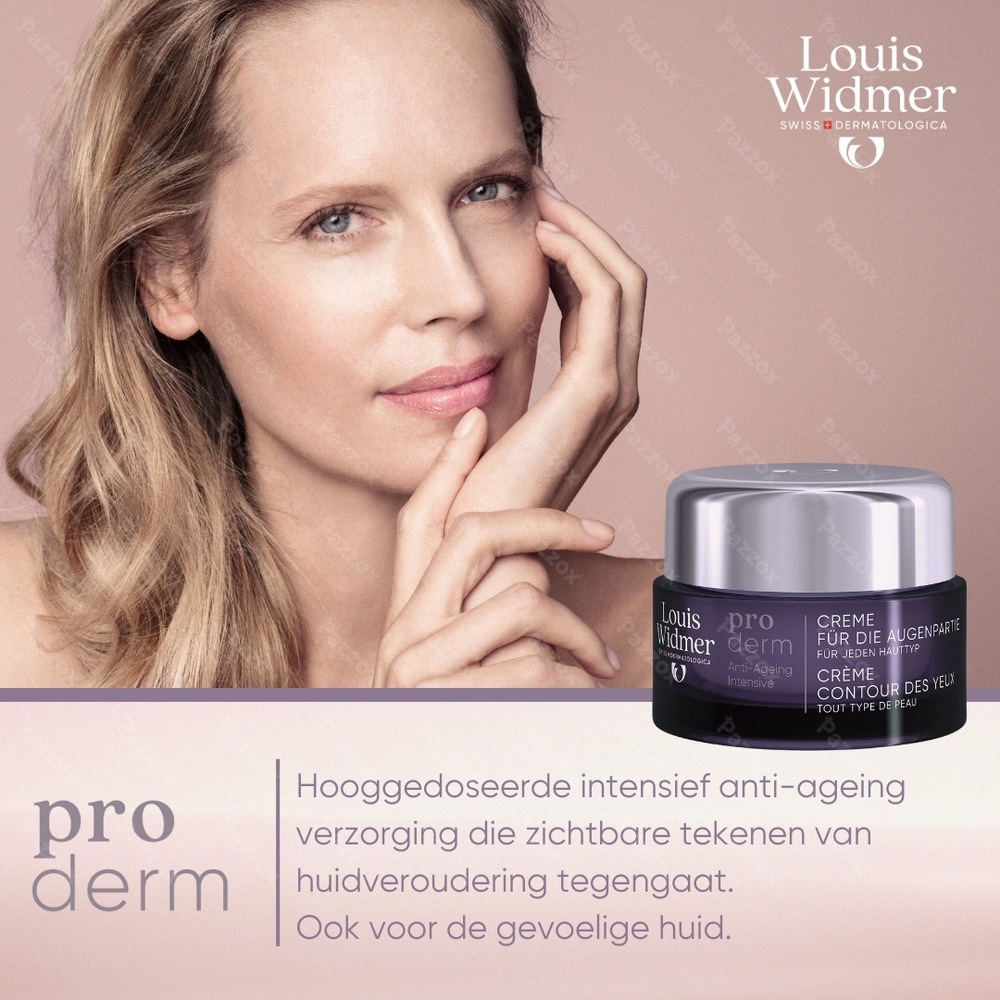 Louis Widmer Proderm Oogomtrekcrème Zonder Parfum 30ml