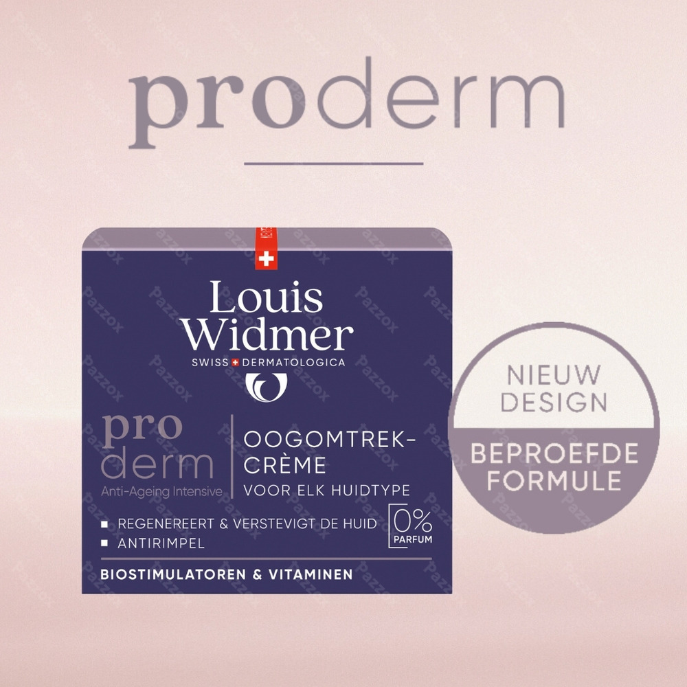 Louis Widmer Proderm Oogomtrekcrème Zonder Parfum 30ml