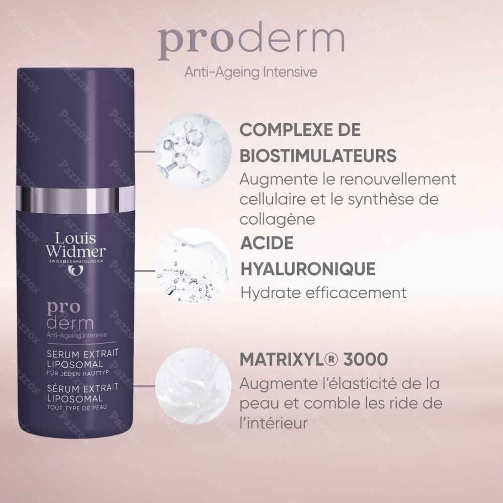 Louis Widmer Proderm Extrait Liposomal Serum Avec Parfum 30ml