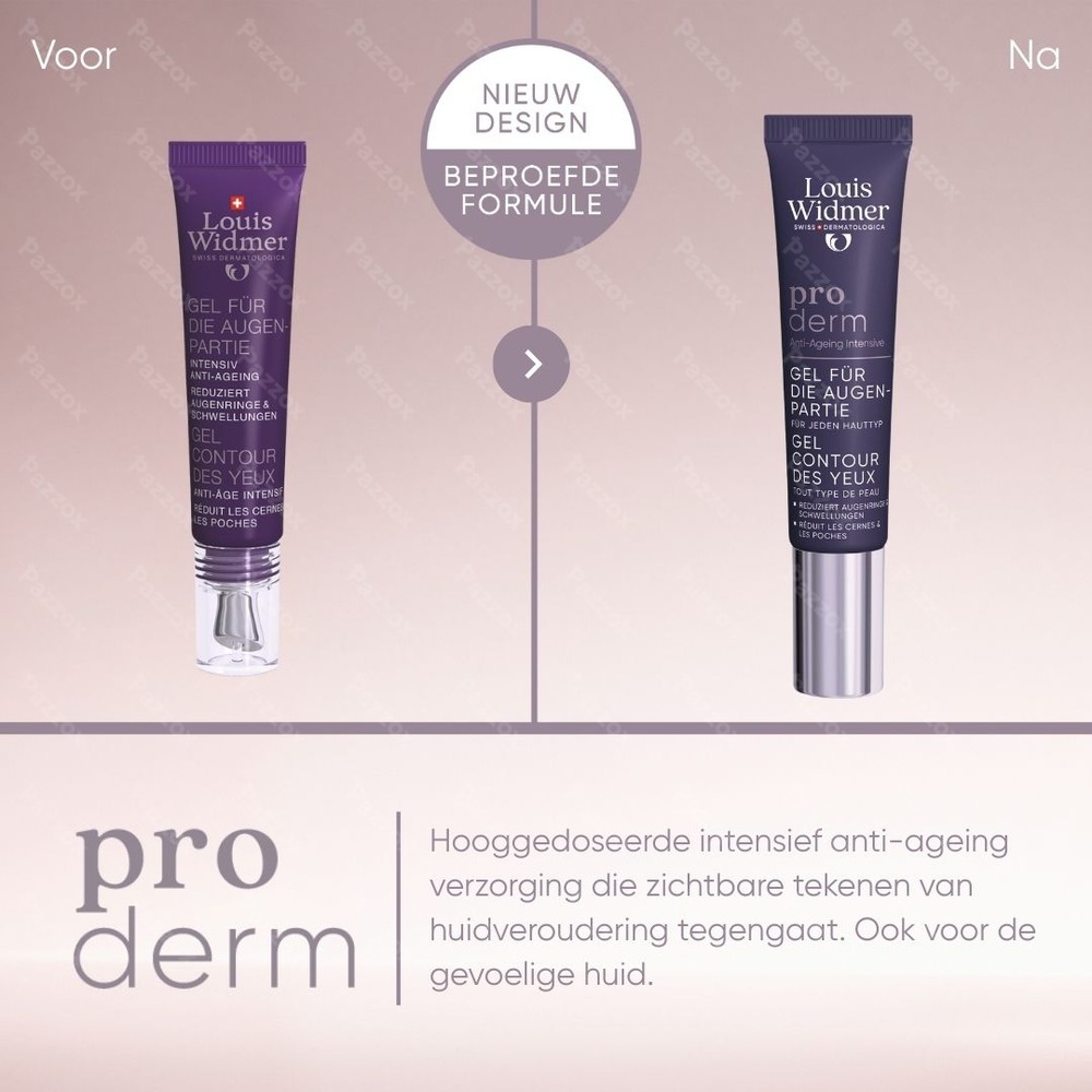 Louis Widmer Proderm Oogomtrekgel Met Parfum  15ml