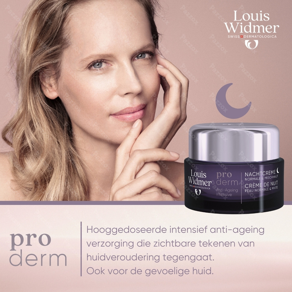 Louis Widmer Proderm Nachtcrème Met Parfum 50ml