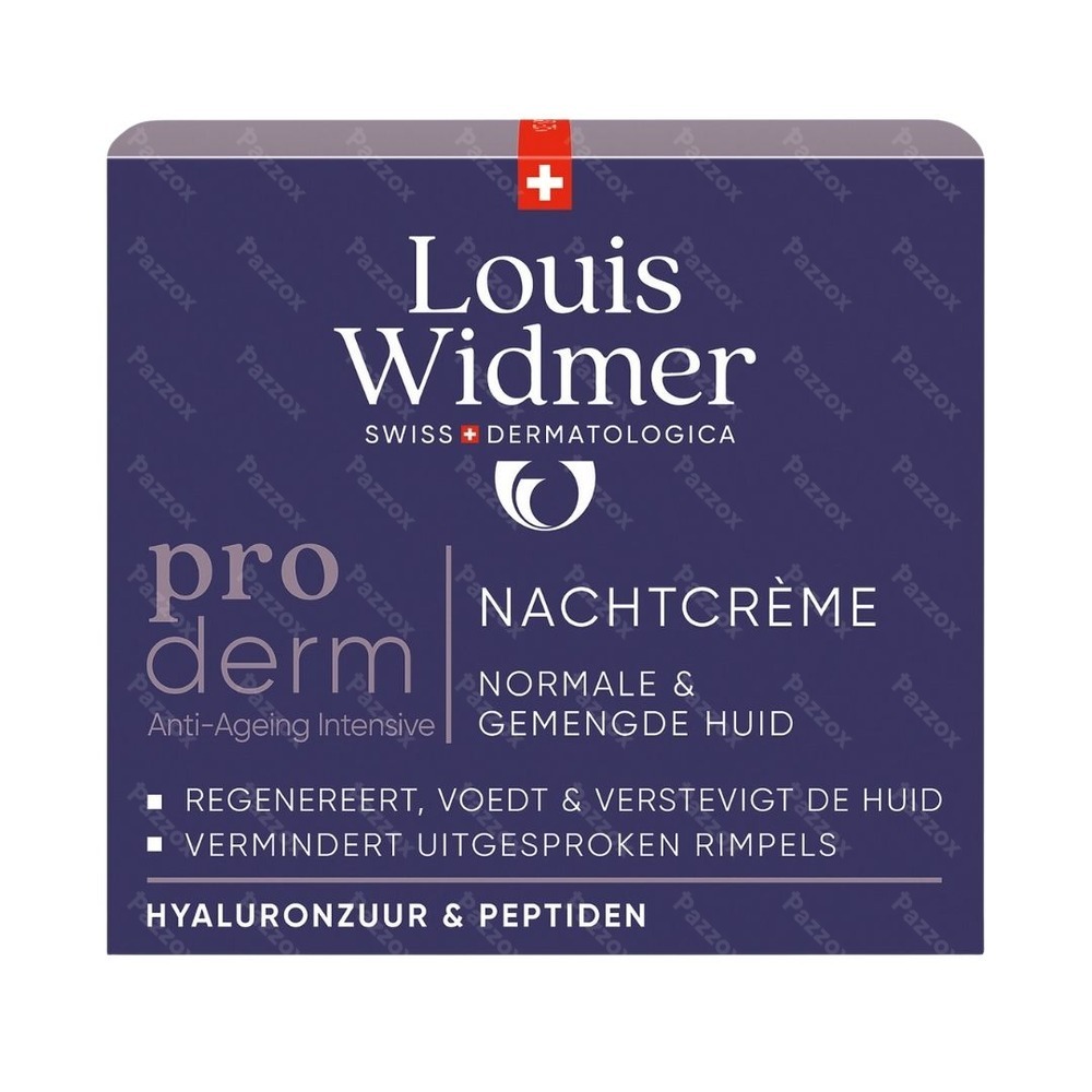 Louis Widmer Proderm Crème de Nuit Avec Parfum 50ml