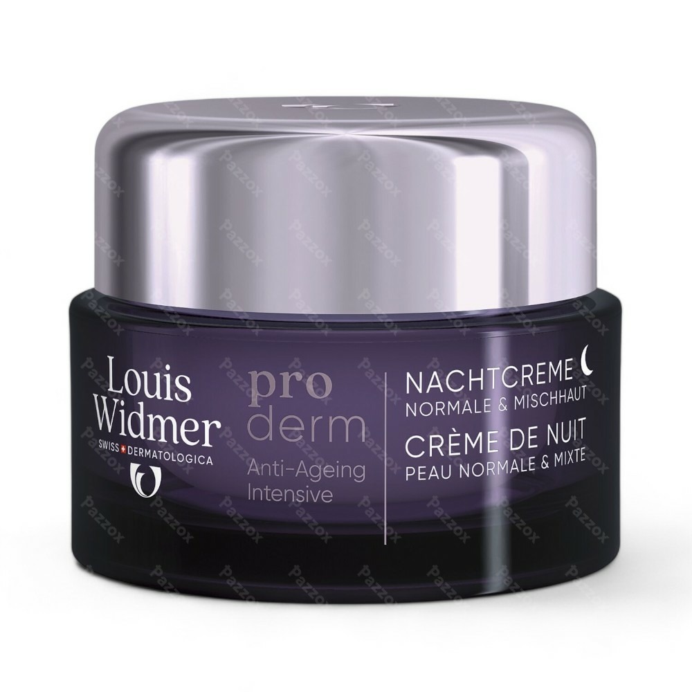 Louis Widmer Proderm Nachtcrème Zonder Parfum 50ml